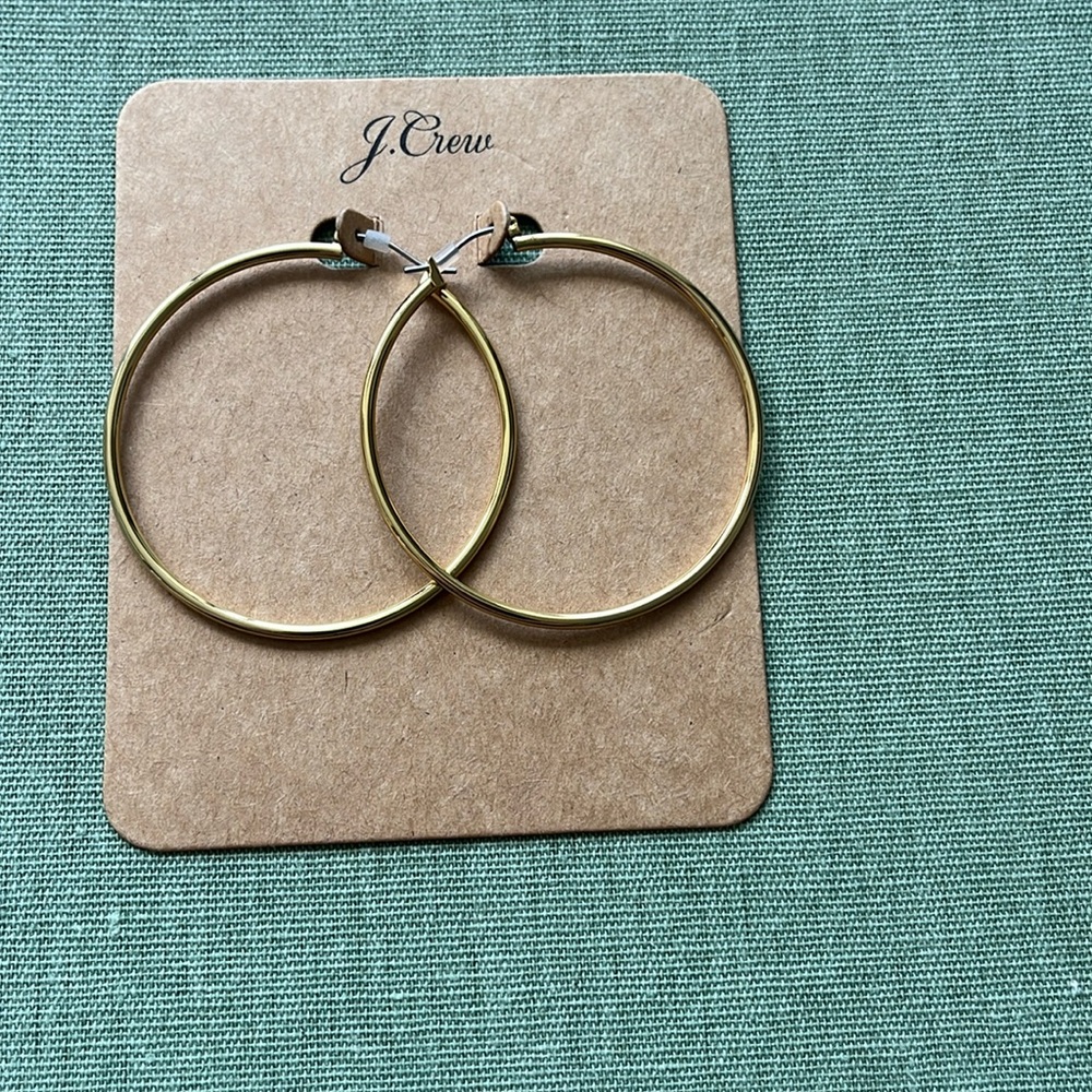 Gold J Crew hoops